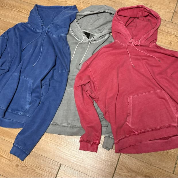 에스파이 VTG HOODIE (XL) pink, blue, grey
