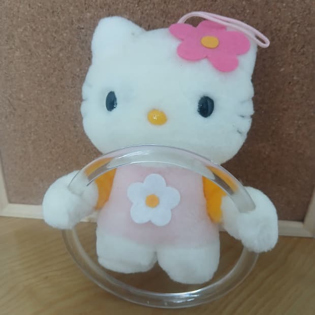 2001년 고전 산리오 헬로키티 인형 수건걸이