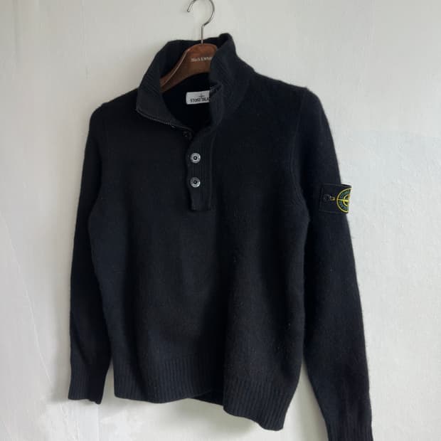 스톤아일랜드 울 니트 반집업 M(90-95)