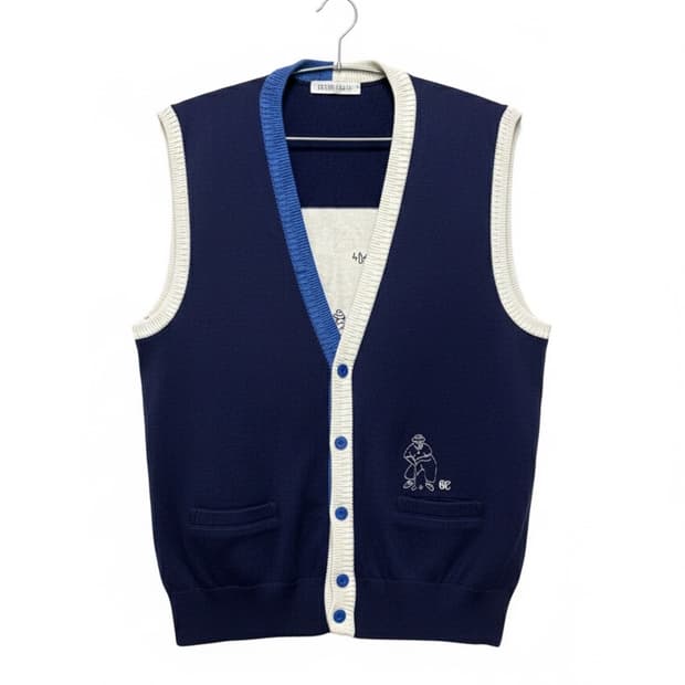 그린클럽 니트조끼 (made in Japan)