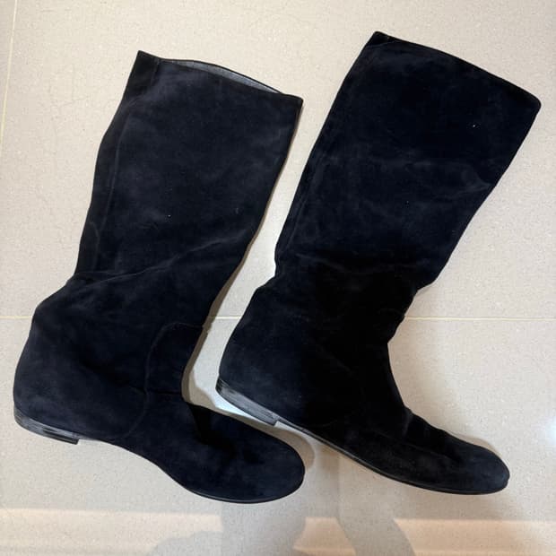 쥬세페자노티 스웨이드 부츠 37 롱부츠 여자구두 여자부츠