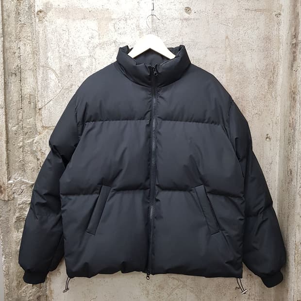 MIS 블랙 오버핏 패딩 점퍼 F사이즈