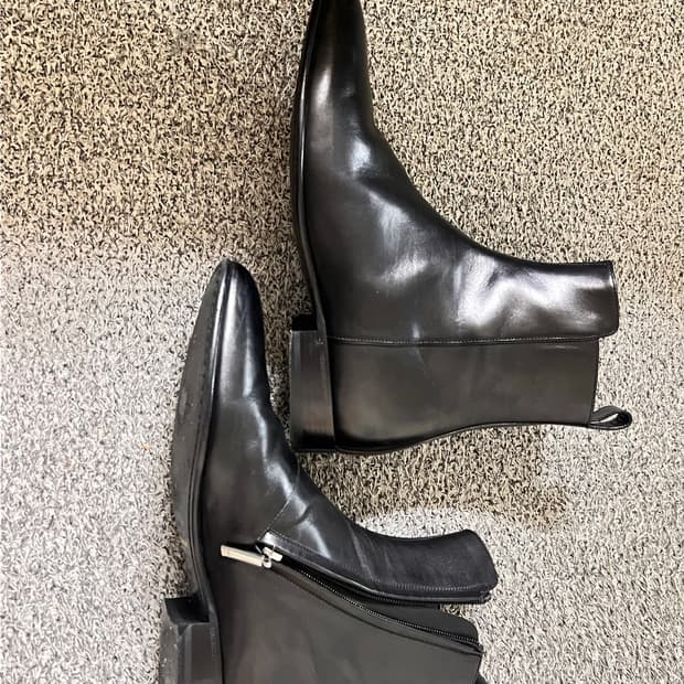 [41.5] Saint Laurent 카프 스킨 앵클부츠
