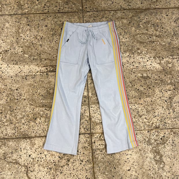 L) 아디다스 하늘색 삼선 트레이닝 팬츠 P105