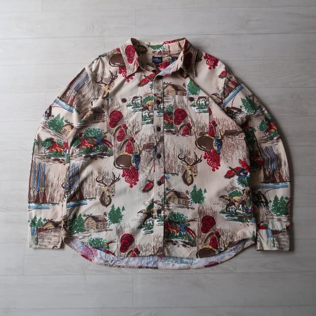 빈티지 엘엘빈 헌팅 옥스포드 투 포켓 셔츠