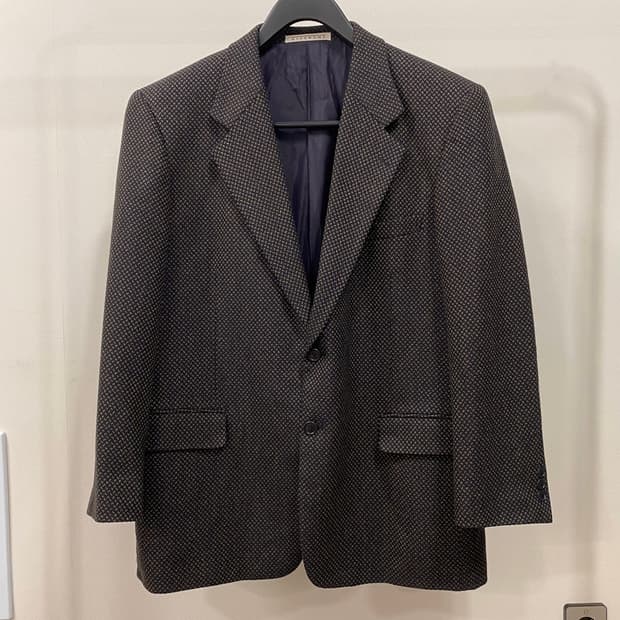 지방시 울 캐시미어 패턴 싱글 블레이저