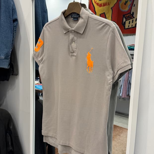 Polo RL 폴로 랄프로렌 빅포니 pk 반팔 티셔츠 (beige)