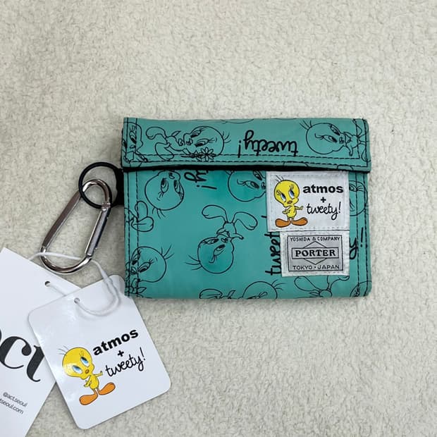 포터x아트모스x트위티 지갑 민트