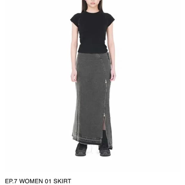 엑슬림 데님 스커트 EP.7 WOMEN 01 SKIRT