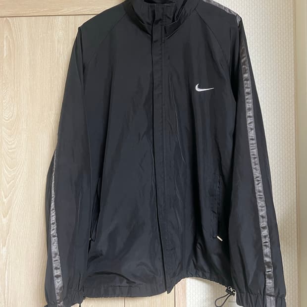 90s 나이키 올드스쿨 빈티지 사이드라인 솔로 스우시 바람막이