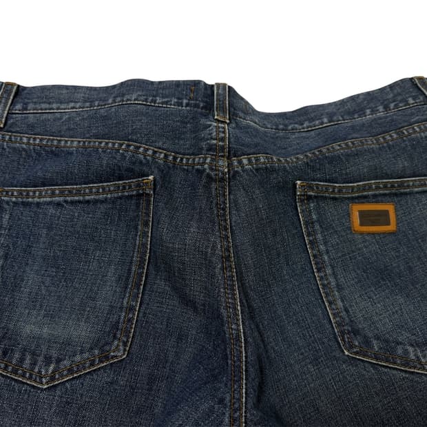 돌체앤가바나 00s 아카이브 14라인 플레이트 데님