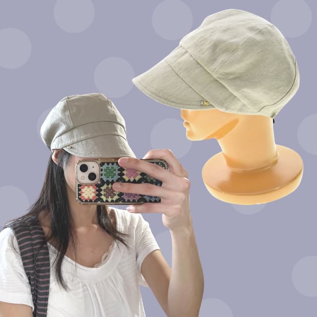 카시라 린넨 캐스킷 햇