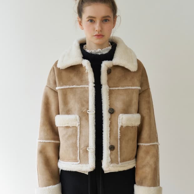 아카이브제이투유 넛츠 숏 무스탕