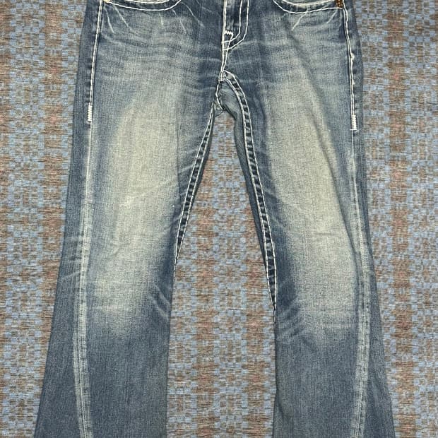 TRUE RELIGION JOEY SUPER T FLARE DENIM 