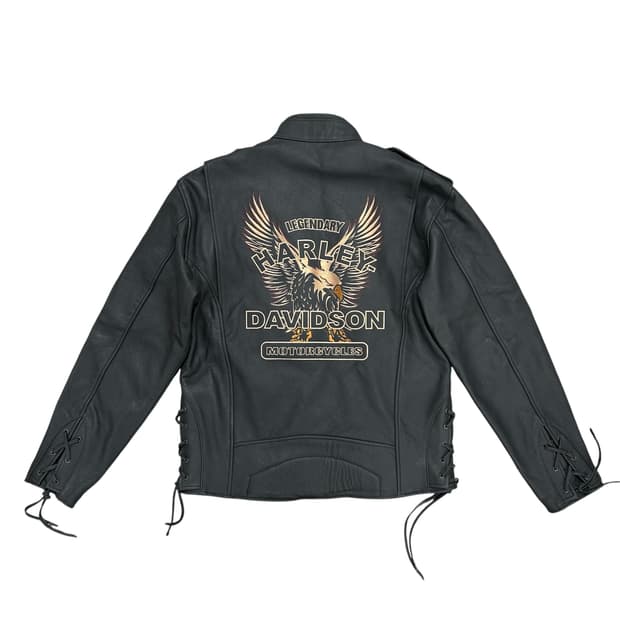 MOTO GP 할리데이비슨 소가죽 레더자켓(L)
