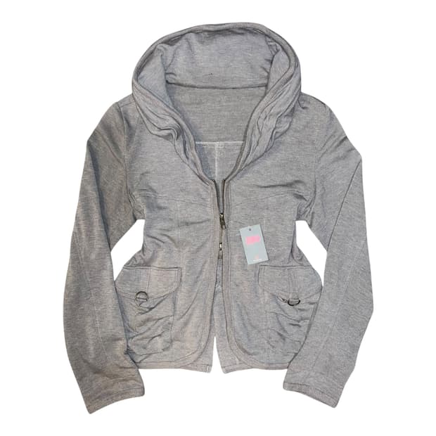 입체포켓 투웨이 면 후드집업 y2k갸루펑크