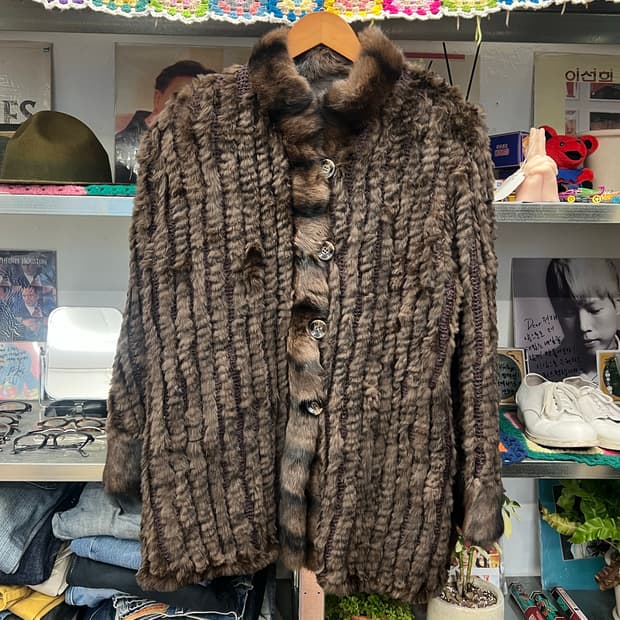 Vintage Brown Fur Jacket 