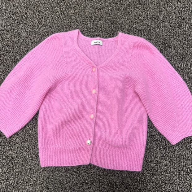 SYSTEM 시스템 한섬 여성 울 니트 가디건 핑크 F