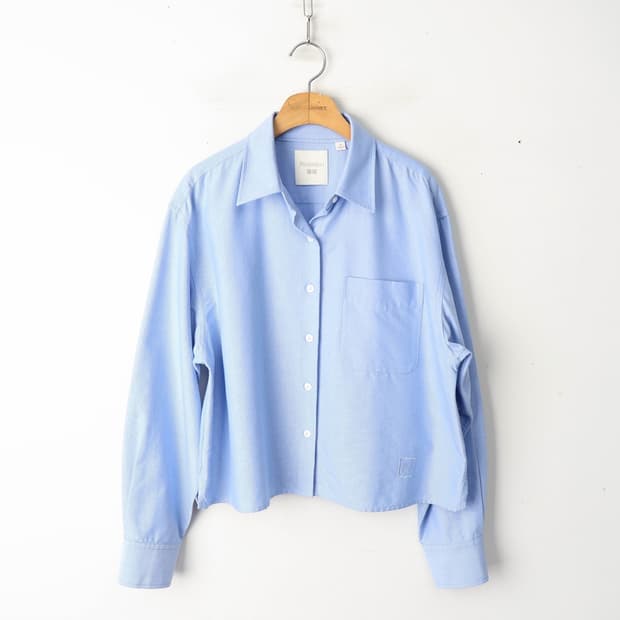 66/유니클로 JW앤더슨 크롭 옥스포드 셔츠