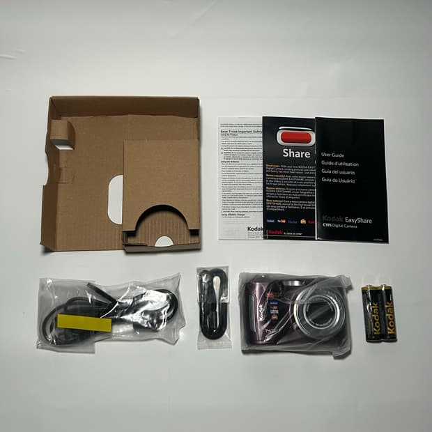 (미사용) Kodak easyshare c195 purple 소장품 판매
