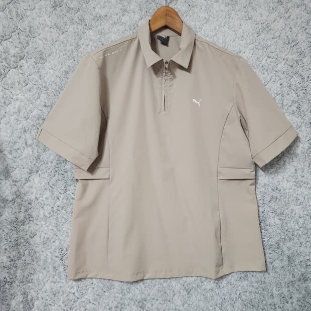  J583 [XL] 푸마 골프 반집업 반팔 티셔츠