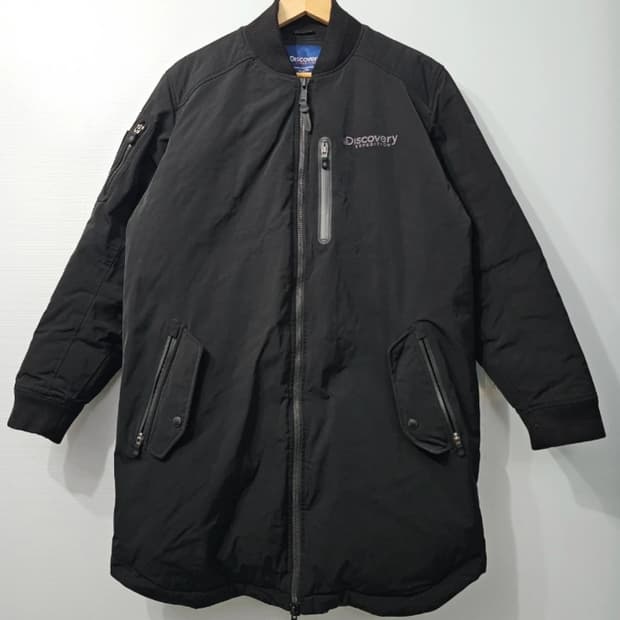 디스커버리 익스페디션 남성 구스다운 롱패딩 100