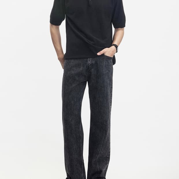 모드나인 mod1w 블랙스타 더스트 32  새상품 흑청 블랙진