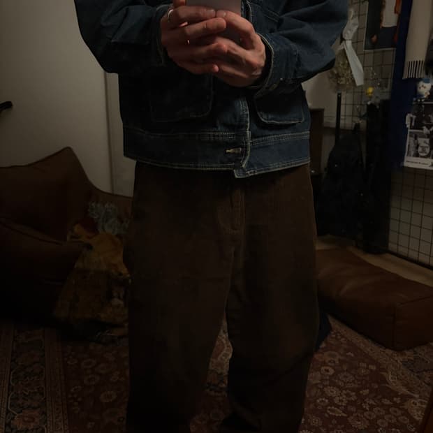 무신사 스탠다드 브라운 코듀로이 팬츠