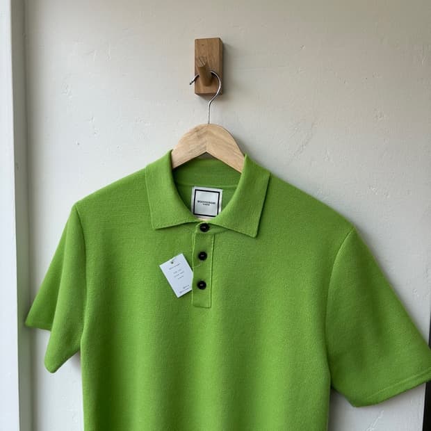 16565 - 23S/S 우영미 반팔 카라 울 니트 (울 100%)