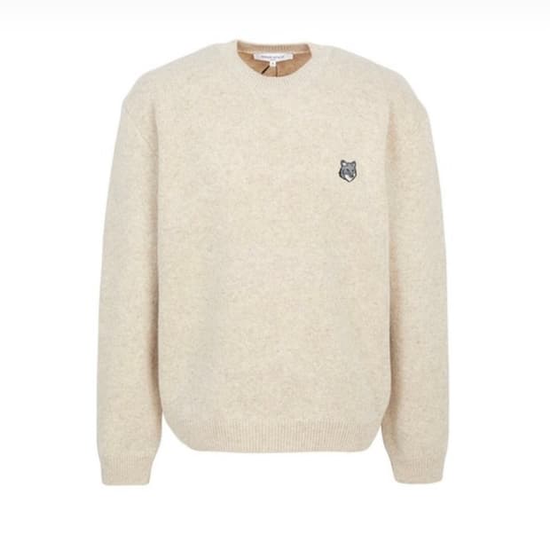 메종키츠네 폭스헤드 니트 M