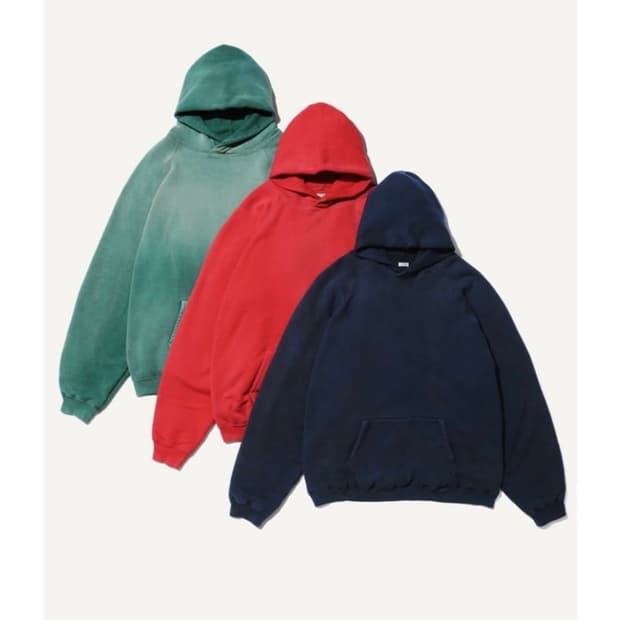 아프레쎄 빈티지 스웻 후드 레드 2