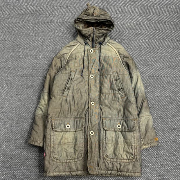 리바이스 빈티지워시드 야상패딩 V0568