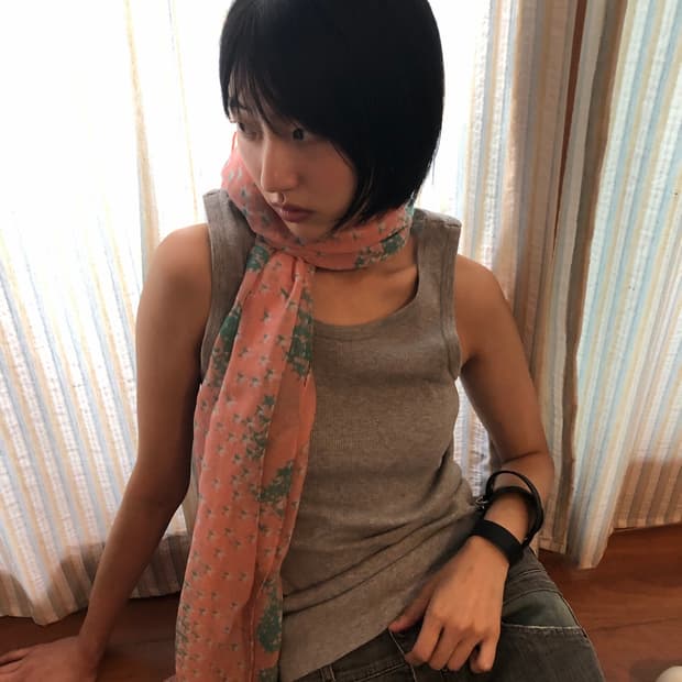 pattern scarf 