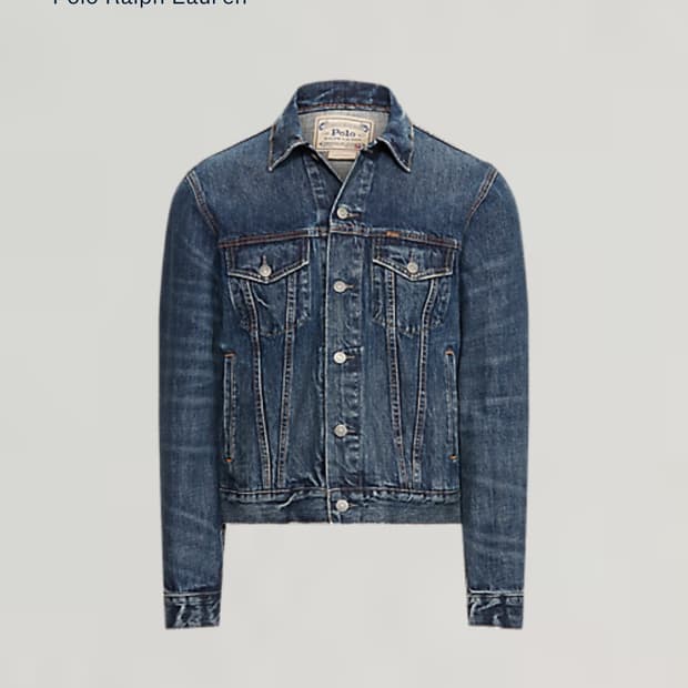 Polo Ralph Lauren 페이디드 데님 트러커 재킷 M/100