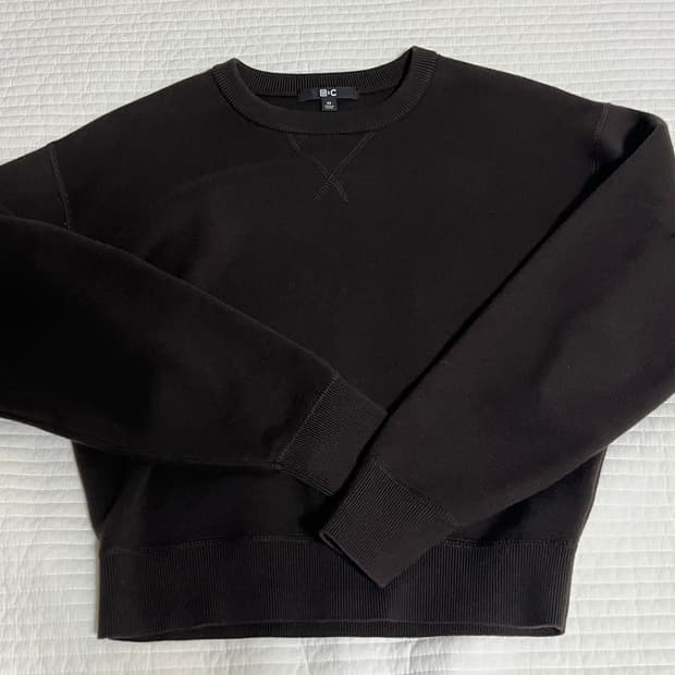 유니클로 스무스코튼크루넥 브라운 xs