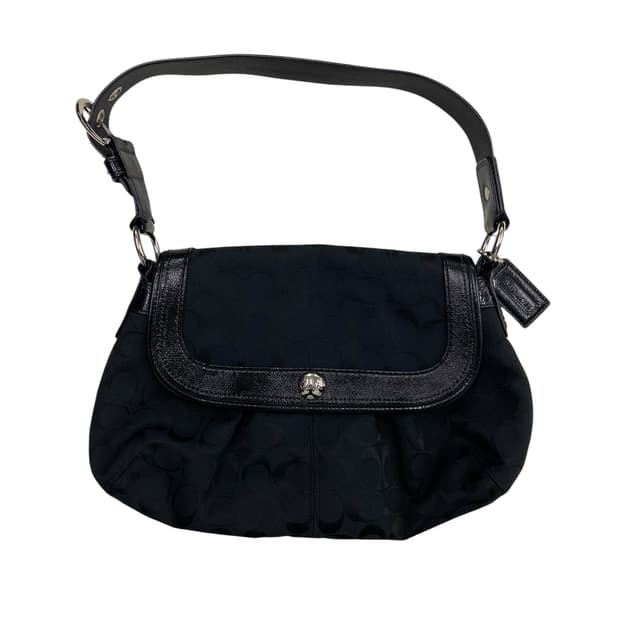 코치 coach y2k all balck shoulder