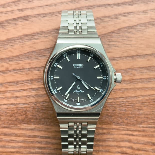 [희귀] 세이코 실버웨이브 옥타곤 7121 - 80s 통합형 브레이슬릿 