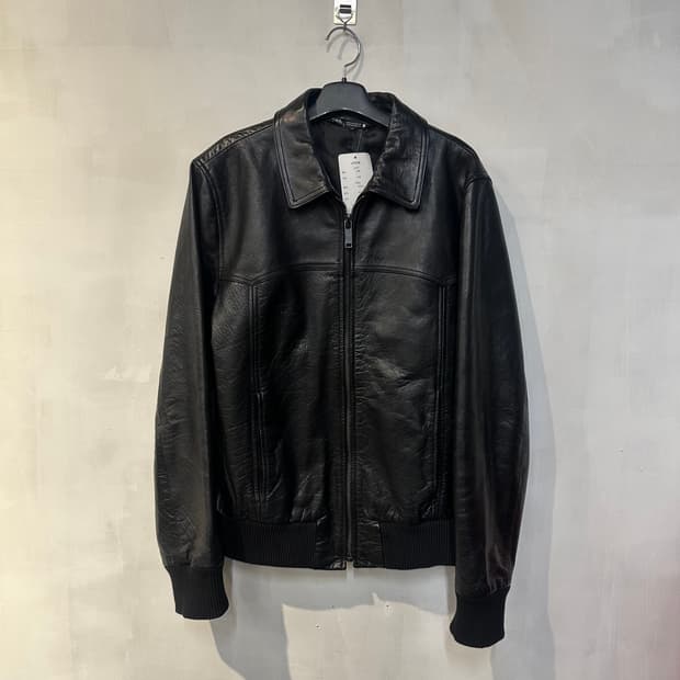 희귀매물)자라 웨스턴 카우하이드 레더자켓 