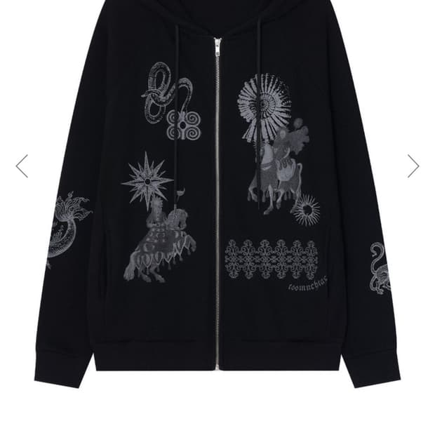 투머치택스 후드집업 TAROT 02 WAFFLE ZIP-UP (택포)