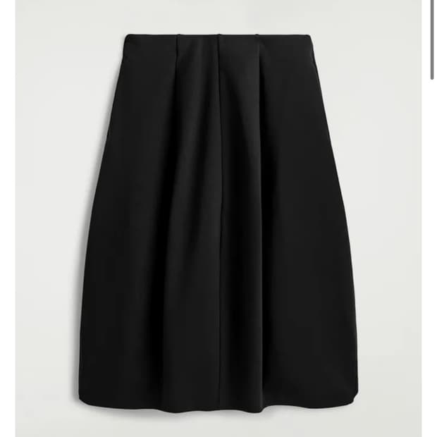 코스 스컬프처럴 저지 미디 스커트