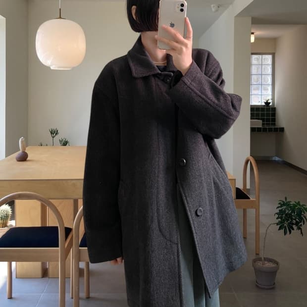 입생로랑 헤링본 숏코트 (Man 2XL)