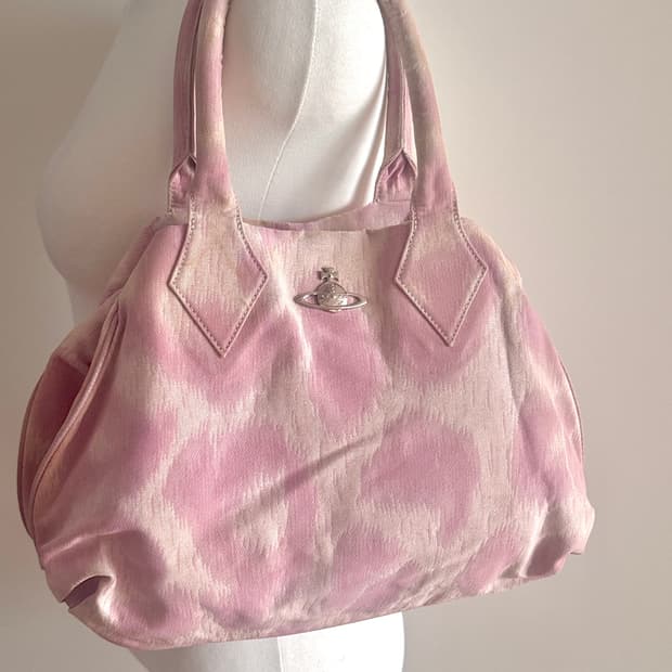 Vivienne westwood 빈티지 핑크 레오파드 백 