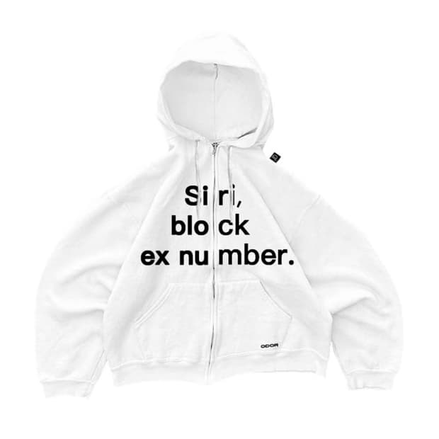 오도어 시리 후드집업 화이트 1사이즈