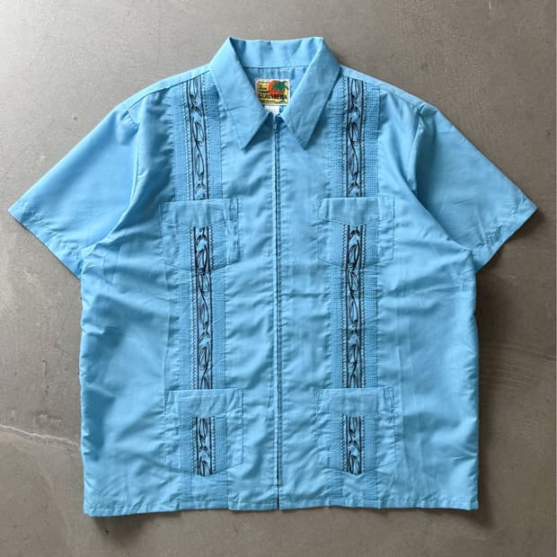 Vintage Embroidered Guayabera Shirts