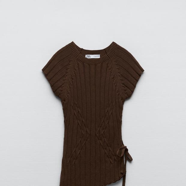 자라 반팔니트 s