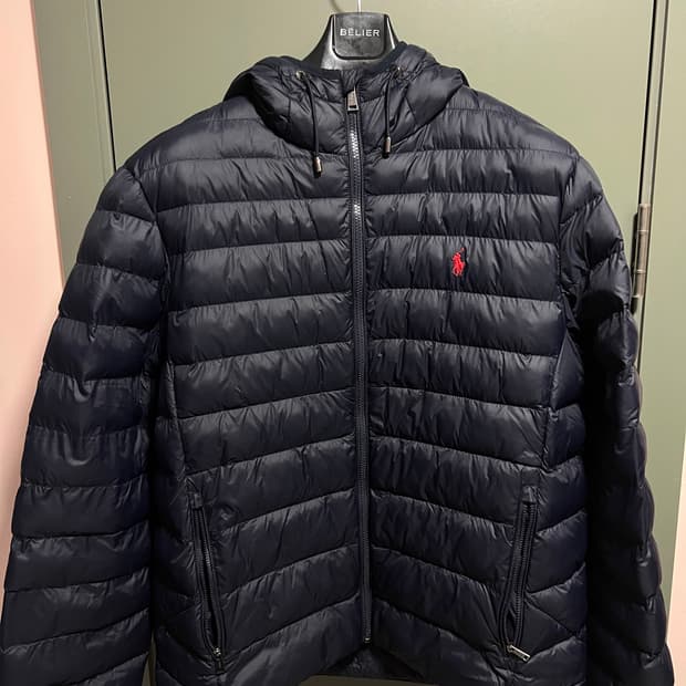 폴로 경량패딩 네이비 L (QR정품)
