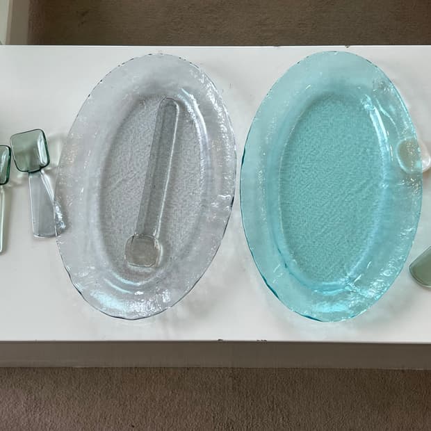 Minami ikeya 미나미 이케야 유리 플레이트 일본 공예품