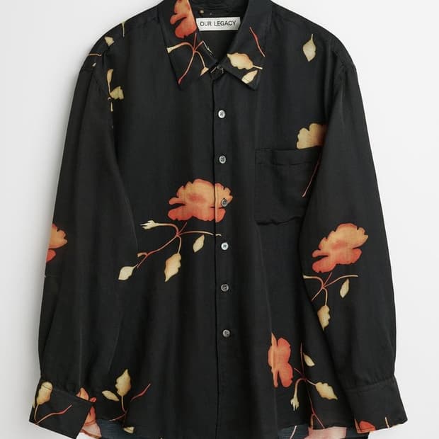 아워레가시 어보브 셔츠 녹터널 플라워 프린트