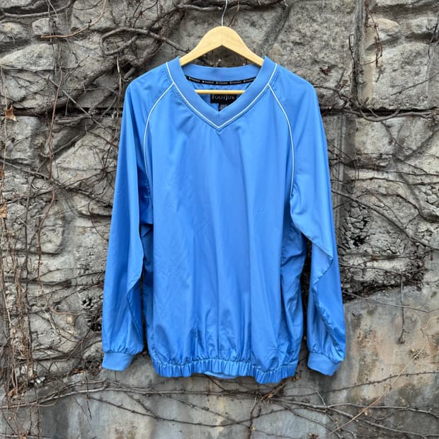 빈티지 스포츠 축구 골프 웜업 져지 바람막이