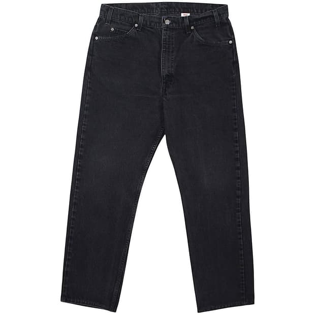 1997 USA 리바이스 505 블랙 데님 팬츠 오렌지탭 빈티지 미국제